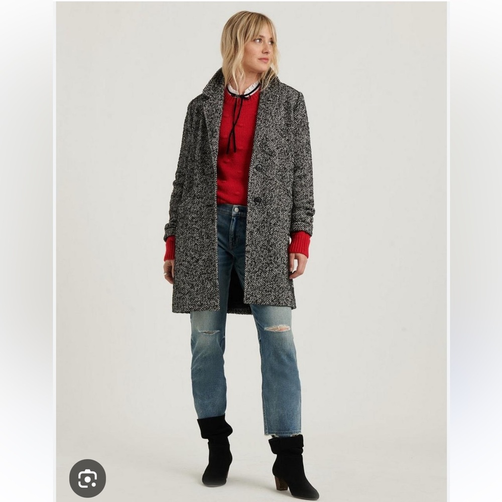 Lucky Brand Herringbone Coat Size Large NWT